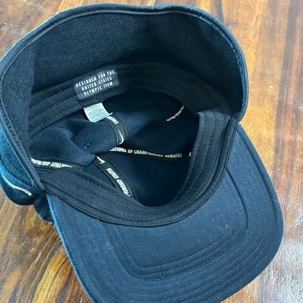 Nike Team USA Olympic Hat Navy Blue USA Embroidered Flat Brim Adjustable NWT